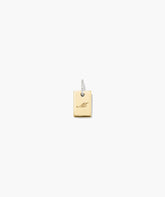 Tag Pavé Diamond Engravable Charm