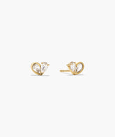 Two of Hearts Studs