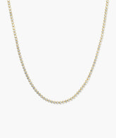 Zadie Bezel Lab Grown Sapphire Tennis Necklace