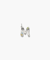 Organic Dôme Liquid Letter Pendant