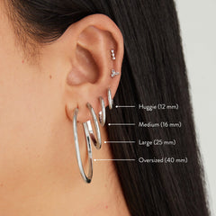 Tube Huggie Hoops